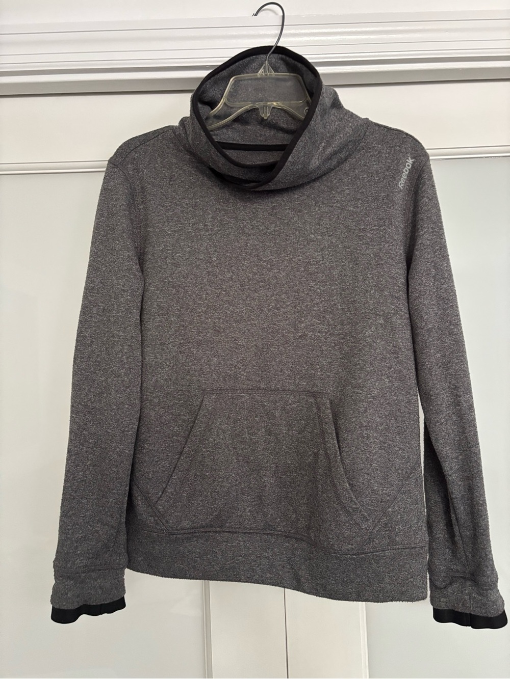 Reebok Dark Gray Funnel Neck Sweatshirt